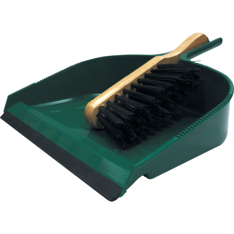 Heavy Duty Large 330mm Dustpan and Brush Set